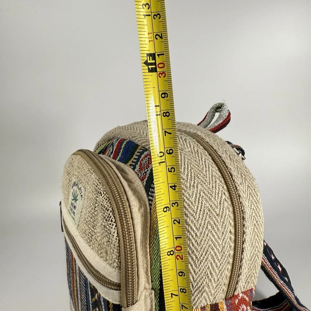 Himalayan Hemp THC Free Multi Color Small Handmade Backpack‎